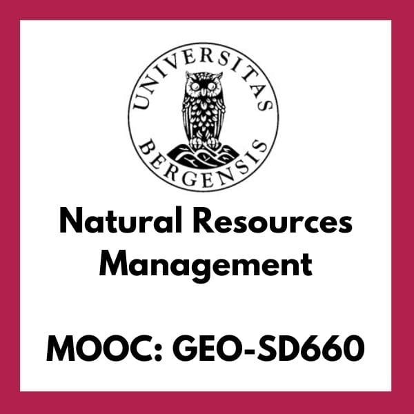 Natural Resources Management Course MOOC UiB