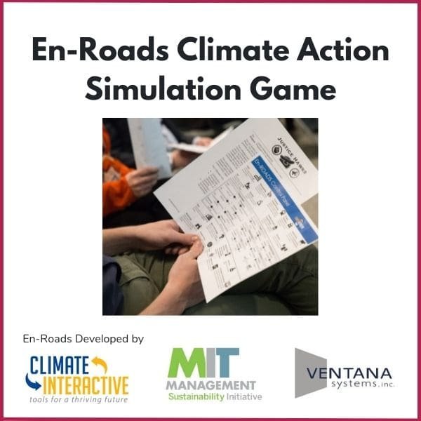 Climate Action Simulation Game En-Roads materials