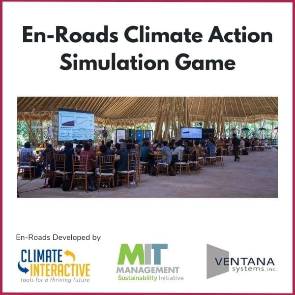 Climate Action Simulation Game En-Roads setting