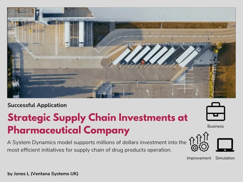 Strategic Supply Chain Investments at Pharmaceutical Company