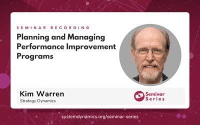 Planning and Managing Performance Improvement Programs