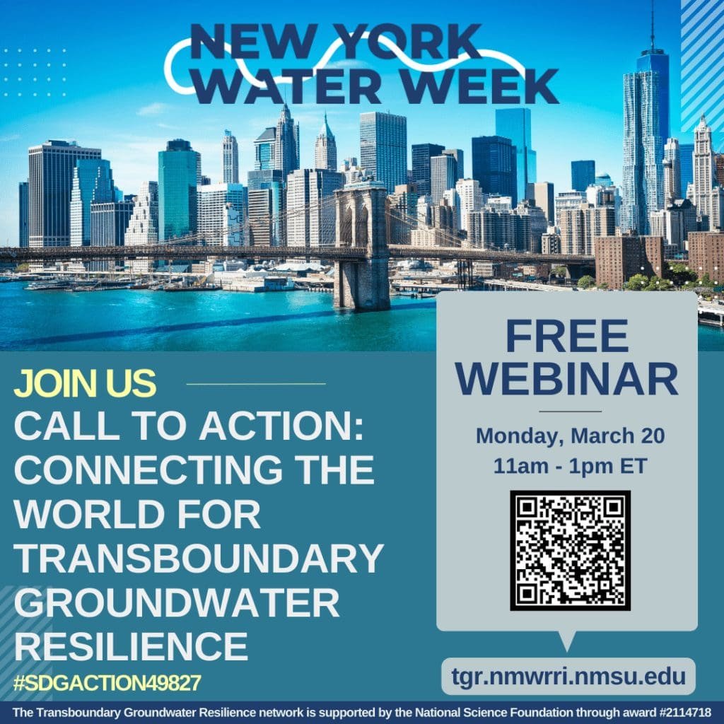 Call to Action: Connecting the World for Transboundary Groundwater Resilience